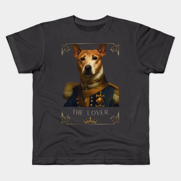 THE LOVER DOG Kids T-Shirt by INNOVA CREATIONS